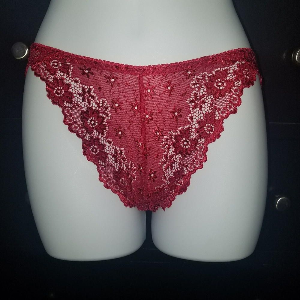 Red lace panties (#18)